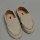 SOFMUO Toddler Boys Girls Loafers Slip On Little Kids Oxford Dress Flats Casual Boat Shoes School Uniform Moccasin Daily Walking Shoes (Suede Beige, 21)