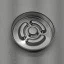 Stainless Steel Non Slip Slow Feeder Dog Bowl, 4 Cup Metal Dog Food Bowl for Medium and Large Dogs, Slows Down Fast Eating Pets, Fun Bloat Stop Pet Bowl (4 Cups/ 2.0" Deep (Max 6Cups))