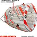 Airhead Gyro, 1 Rider Spinning Towable Tube for Boating with Tumbling Action, 1 Person