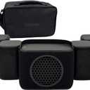 Rocksteady Stadium 2.0 4 Bluetooth Speakers, Subwoofer & Carry Bag Bundle. 4 Speakers + Sub + Large Travel Bag | Portable 4+1 Multi-Room System | Up to 30-Hr Battery | 150 ft Range