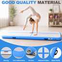 Fitvids Inflatable Gymnastics Mat 10ft with Electric Pump, Air Tumbling Training Mat for Home, Gym, Cheerleading, Yoga & Outdoor Practice