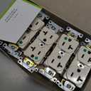 Leviton 15 Amp Decora Tamper-Resistant Duplex Electrical Wall Outlet, 10 Pack, T5325-TMP, Light Almond