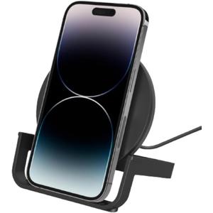 Belkin Quick Charge 10W Wireless Charger - Qi-Certified Charger Stand for iPhone, Samsung Galaxy - Charge While Listening to Music, Streaming Videos, & Video Calling - Includes AC Adapter - Black