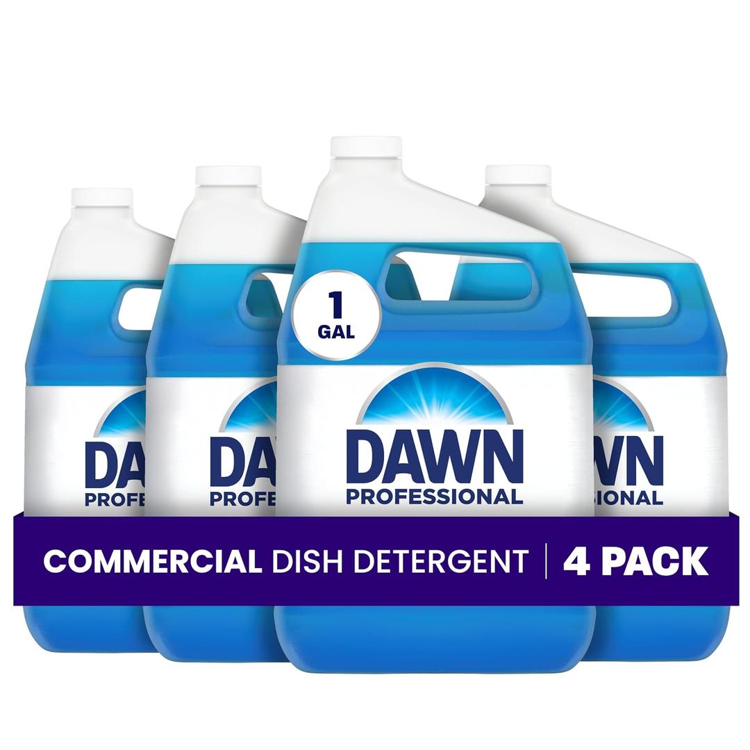 Dawn Professional Pot and Pan Detergent, Regular Scent, 3.8l (Case of 4), 512 Fl Oz