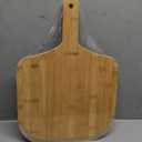 Pizza Peel 12 inch, Bamboo Pizza Paddle Spatula - Wooden Serving Board, Oven Accessory for Baking Homemade, Wood Cutting Board for Cheese Bread Fruit Vegetables (Medium (17.5" L  12" W  0.47" Th))