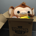Snackles Series 2 Monkey & Dole 16 Inch Plush by ZURU, Ultra Soft Plush, Collectible Plush with Real Licensed Brands, Stuffed Animal, Giftable