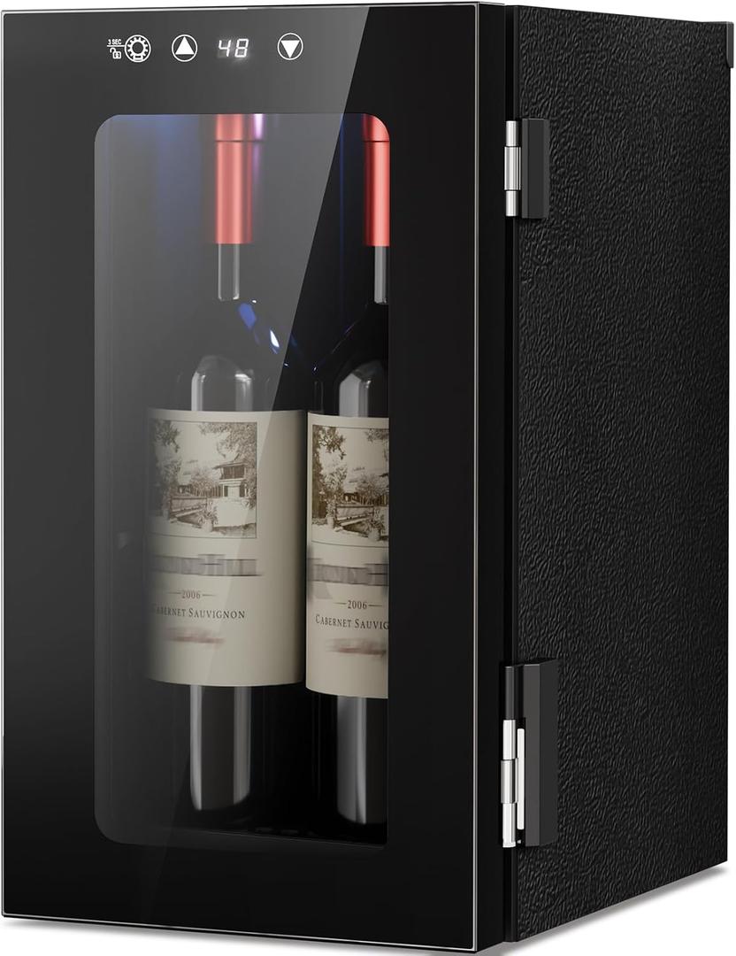 Antarctic Star Wine Cooler, 0.4 Cu. Ft. Portable Mini Wine fridge