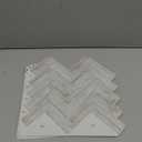 VEELIKE Grey Herringbone Peel and Stick Backsplash for Kitchen Wood Look Backsplash Tile 12''x12'', 6 Sheets Back Splash Stick on Tiles Waterproof Adhesive Wall Tiles for Bathroom Laundry Fireplace