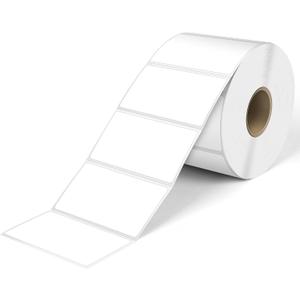 L LIKED 2.25" x 1.25" Direct Thermal Labels, Permanent Adhesive Barcode Address Labels & Compatible with Rollo, Zebra and Other Desktop Printers (1 Roll, 1000 Labels)