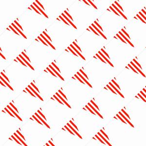 Piokio 100ft Red and White Striped Pennant Banner, Carnival Circus Theme Party Decorations Supplies, String Triangle Bunting Flags for Birthday Party, Festival Celebration, Events Classroom Decor (12x18 Inch(48 pcs))