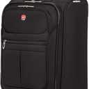 SwissGear 4010 Softside Luggage with Spinner Wheels, Black, Carry-On 18-Inch