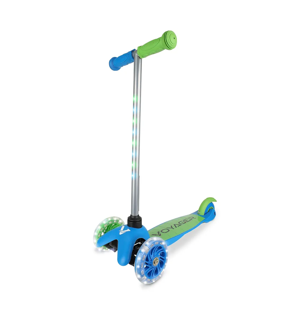 Scooter for Kids Ages 3-5 - Light Up Wheels, Extra Wide Deck, Foot Activated Break, Self Balancing Kids Toys for Boys & Girls