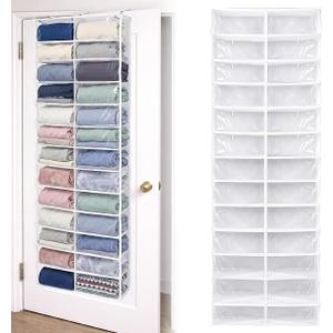 Over The Door Hoodie Organizer 26 Pocket Organizer, White
Clear Sweatshirt Organizer, 3 Hooks, Hanging Sweatshirt Hoodie Rack Holder, Cabinet Behind Door, Dormitory Bedroom Closet