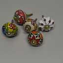 Craft Trade Cabinet Knobs for Dresser Drawers Decorative Assorted Colorful Ceramic Pull Handle for Kitchen Cupboard Wardrobe Furniture Hardware Multicolor - Pack of 30