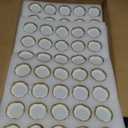Encheng 1.5oz Mini Glass Jars Bulk Set of 70,Round Small 45ml Honey Jars with Golden Lids,Clear Mini Storage Canning Jar for Candle Making,Spice,Jelly,Jam,Wedding,Party Favor