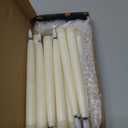 Baquler 12 Pcs Flameless Taper Candles LED Taper Candles Flickering Bulk Ivory LED Candlestick for Easter Wedding Church Halloween Christmas Party Decor Table Centerpiece, 8.5 in, No Batteries