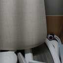 Office Chair for Long Hours & Back Pain Relief  4" Thick Molded Foam Cushion, Padded Lumbar Support and Flip-up Armrests, Ideal for Office or Study, Light Gray