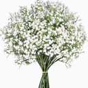 Babys Breath Artificial Flowers,12 Pcs Gypsophila Faux Flowers for Wedding Party Home Garden Decoration (White)