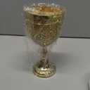 Gold 1x Wine Chalice Cup Coumunioun Elegant Drinking Goblet 280ml Mediveal Inspired Game of Thrones Wedding Fantasy Chalice Cup 7" inch