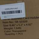 Business Card Holder for Desk, Multiple Cards Display Stand Rack for Women and Men, Clear Acrylic Card Organizer 9 Slot 3 Tiers