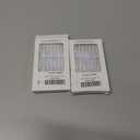 2 x White Press on Nails Shiny Glitter Design Medium Almond Fake Nails Bling False Nails for Women Girls Daily Wear Manicure 24pcs (0821-00, 0821-014)