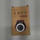 Lockable AirTag Holder with Combination Lock, Compatible with Apple Air Tag, Metal AirTag Holder Lock for Luggage, Suitcase, Stroller, Car, Kids Backpack Tracking, GPS Tracker Tag Case (Black)