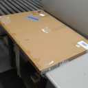 Abstract Landscape Canvas Wall Art: Teal Blue Blossm Tree Picture Modern Hand Painted Textured Painting Contemporary Nature Artwork for Bedroom Living Room Home Office