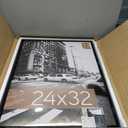 MCS Trendsetter 24x32 Poster Frame Black High-Gloss, Vertical & Horizontal Wall Hanging Large Picture Frame for Photos, Posters & Art Prints (2-Pack)