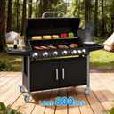 MySit Stem Caster Wheels with Brake 4 inch Heavy Duty TPR Swivel Casters 7/16-lnch Stem Diameter Set of 4 for Rubbermaid Mop Bucket, Cart, Stool, Mop Bucket, Grill, Shop Vac