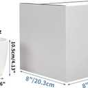 Hoikwo 8x8x8 Shipping Boxes Set of 25, White Corrugated Cardboard Box for Small Business for Packaging Mailing