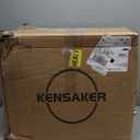 Kensaker Executive PU Leather Office Chair, Computer Chair with Thick Cushion & Lumbar Support, Ergonomic Desk Chair with Adjustable Headrest & Armrests, Brown