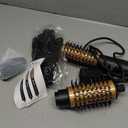 3 in 1 Rotating Hair Dryer Brush Spinning with Detachable Brush(2" & 1.5"),3 Heats and 2 Speeds Rotating Hot Air Brush for Curl,Straight