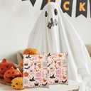 100Pcs Halloween Poly Mailers 10 x 13 Inch Pink Cartoon Spooky Pumpkin Spiderweb Packaging Bags Self Seal Mailing Envelope Bags for Small Business Clothing