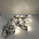 Outdoor String Lights Waterproof, 50FT Patio Lights with 26 ST38 Edison Bulbs (1 Sqare), Outside Hanging Decorative Lights for Porch, Blacony, Blackyard, Bistro, Garden, 2700K