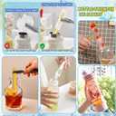 RMAMSCOV Ice Cube Tray With Lid,Creative French Fry Ice Cube Mold, Narrow Cube Maker Easy to Removal, Reusable Ice Tray for Summer, Juices