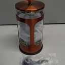 Veken French Press Coffee Maker 34oz 1 L, No Plastic Touching Cafe, Heat Resistant Thickened Borosilicate Glass, Stainless Steel Brewer, Cold Brew Cafetera Teapot for Kitchen Travel Camping, Copper