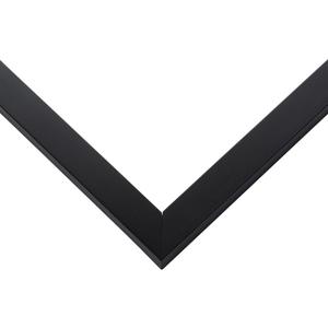 26.5x38.5 Frame Black Real Wood Picture Frame Width 0.75 Inches | Interior Frame Depth 0.5 Inches | Black Mid Century Photo Frame Complete with UV Acrylic, Foam Board Backing & Hanging Hardware