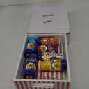 Movie Night Supplies Snack Trays with Handles Reusable Wooden Movie Gift Basket for Theater Popcorn Bucket Bowl Box Container Family Room Christmas Decor(Striped) (BB: November 26, 2026)