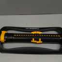 Melnor 65167AMZ XT Turbo Oscillating Sprinkler, 4,500 sq. ft., Quick Connect Bundle, 3-Way Adjustable, Black, Yellow