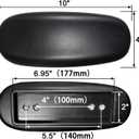 MySit Office Chair Armrest Replacement Arm Pads Universal 4" or 5.5" Mounting Hole (Set of 2) Black