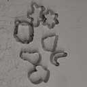 Christmas Cookie Cutters, 8PCS Holiday Cookie Cutter Shapes - Snowman,Christmas Tree,Gingerbread Man,Candy Cane,Snowflake,Santa Face,Christmas House, Winter Glove Cookies Mold