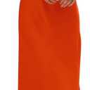 PRETTYGARDEN Women's 2024 Summer Satin Dress Elegant Sleeveless Mock Neck Cocktail Party Maxi Dresses (Orange, Small)
