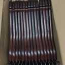 HOUSE DAY Wooden Hangers 30 Pack, Solid Wood Coat Hanger Heavy Duty, Smooth Finish Bulk Wood Hangers, High-Grade Wooden Clothes Hanger with Non Slip Pant Bar, 360 Swivel Hook