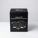 LIBWYS 2x75ml(2.5oz) Glass Measuring Cup, Espresso Cups V-Shaped Mouth with Handle, Heat-resistant Borosilicate Glass Liquid Measuring Cup