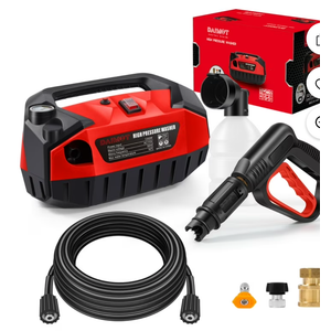 Portable Pressure, 1800 PSI Peak Cold Water Electric Pressure, 1.5 GPM Flow Corded Electric Power for Cleaning Cars, Siding, Driveways, Fencing