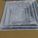 Redants 6 PCS Buffet Risers, Large Food Risers for Buffet Table, Food Display Risers for Party, White Acrylic Boxes Dessert Table Display Set, Risers Display Stands (Size 10" 9" 8" 7" 6" 5", White)