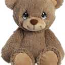 Aurora Inspirational Precious Moments Barley Bear Stuffed Animal - Cherished Memories - Enduring Comfort - Brown 8.5 Inches