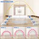 Balloon Arch, Innovation Sturdy Balloon Arch Kit,10Ft Wide & 9FT Tall Adjustable Balloon Arch Stand with Water Fillable Bases, for Wedding, Birthday, Baby Shower, Graduation Decorations Photo Backdrop