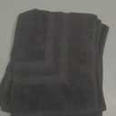 KAHAF COLLECTION Bath Mat Floor Towel Set - Absorbent Cotton Hotel Spa Shower/Bathtub Mats [Not a Bathroom Rug] (Dark Grey, 2 Pack (16"x24"))