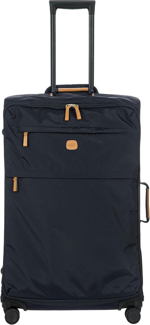 Bric's X-Bag Large Spinner with Frame, Water-Resistant 360 Wheeled Checked Luggage with Ergonomic Handle and Organized Interior 30 Inch, Navy